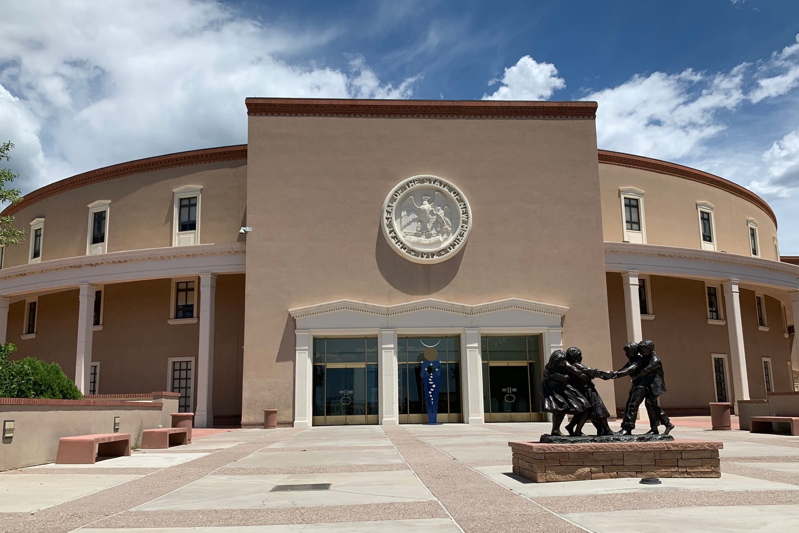 The New Mexico State Capitol ("Roundhouse"), Santa Fe (2019).