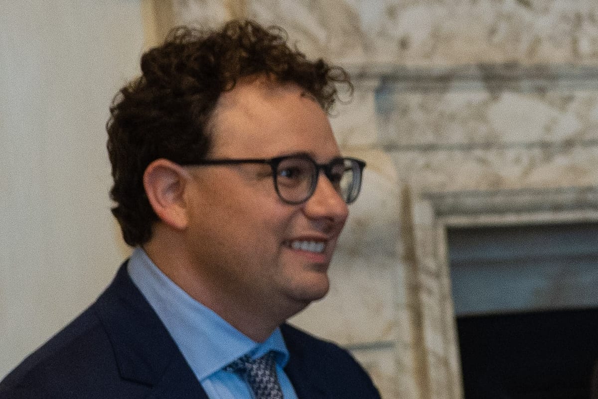 Dario Amodei during a May 2023 meeting at 10 Downing Street (cropped portrait)