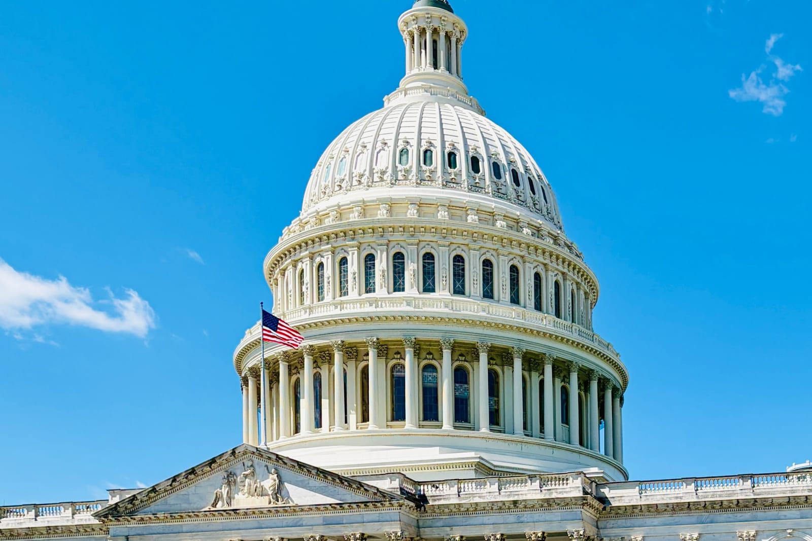 Exterior of the U.S. Capitol, April 2026 (tall portrait)