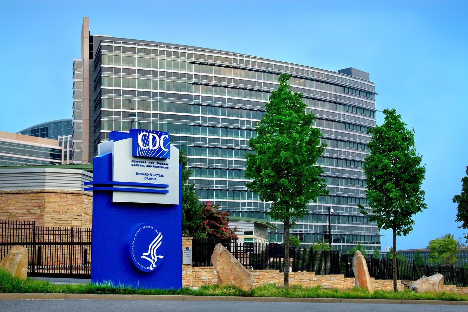 Exterior of CDC's Roybal campus headquarters in Atlanta, Georgia